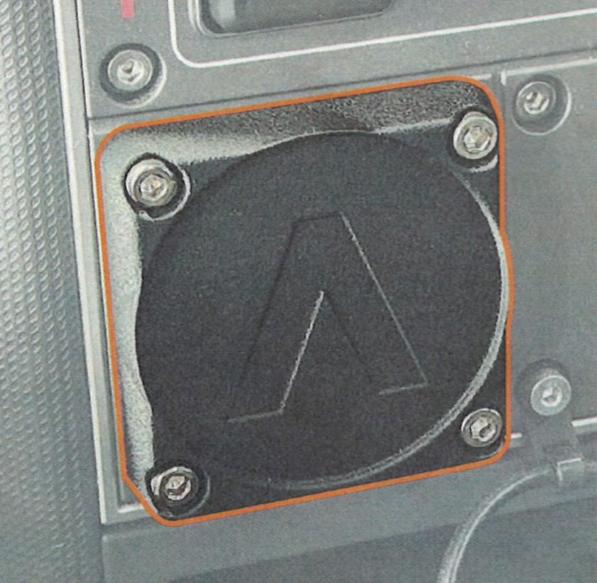 Medallion mount (start/Stop cover)