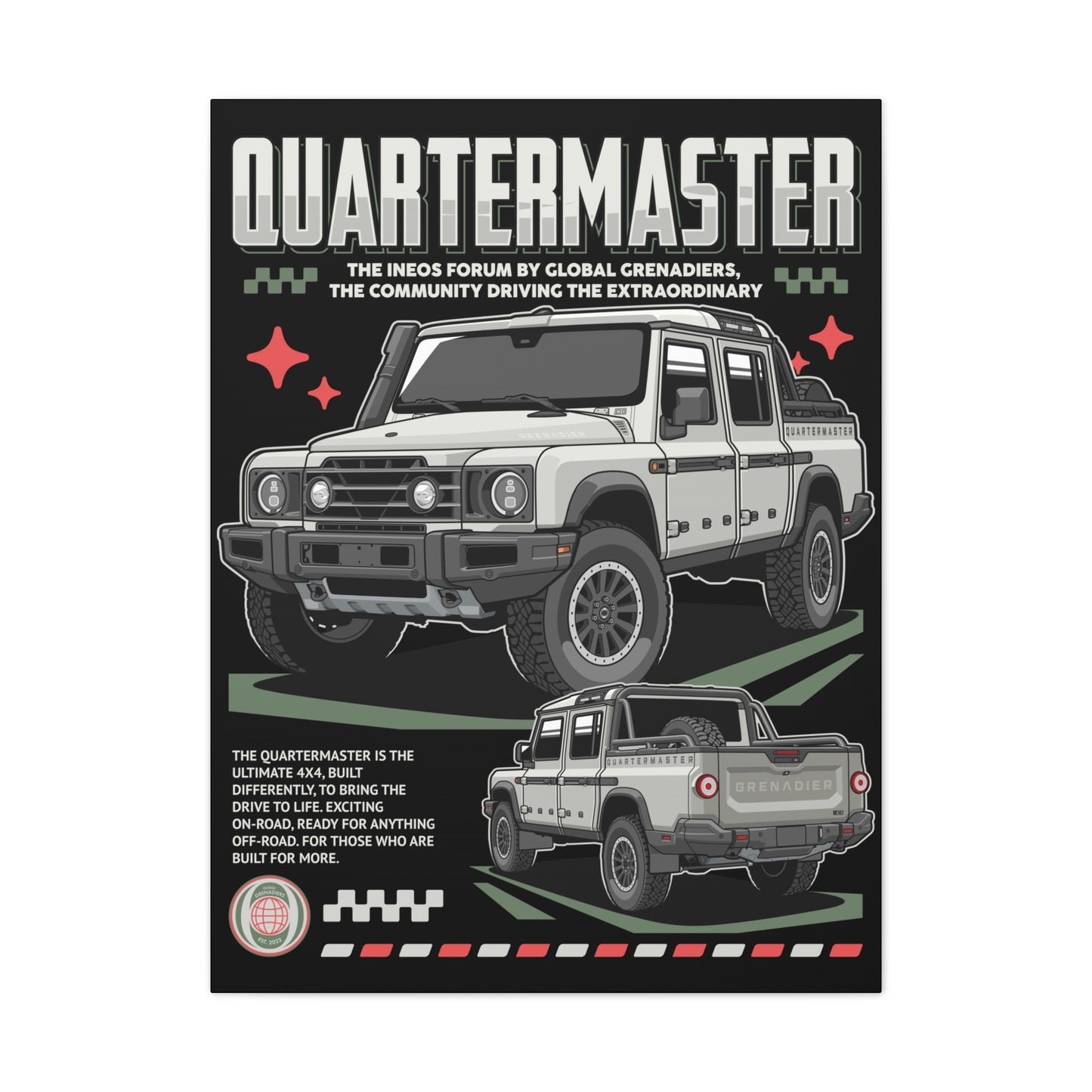 Canvas Print Quartermaster Pop Art