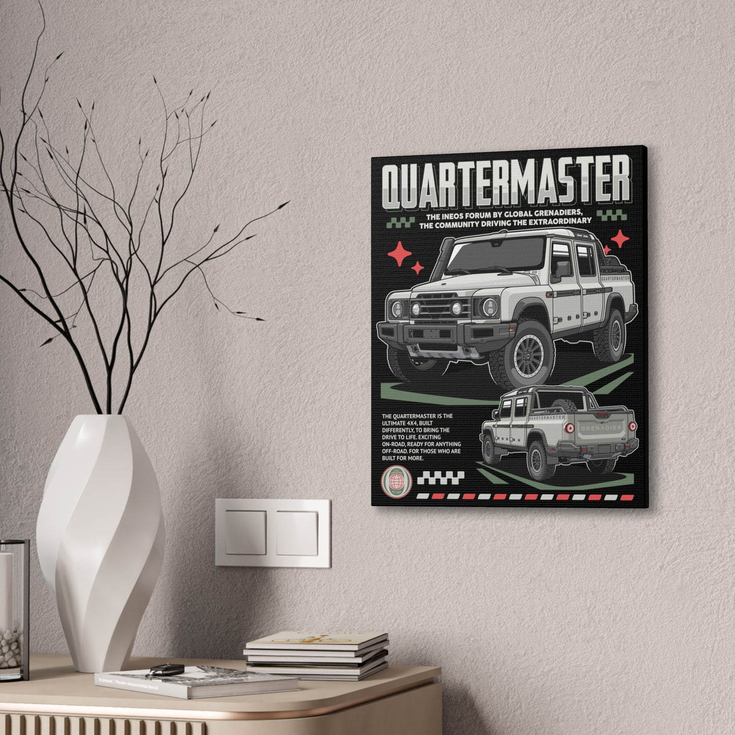 Canvas Print Quartermaster Pop Art