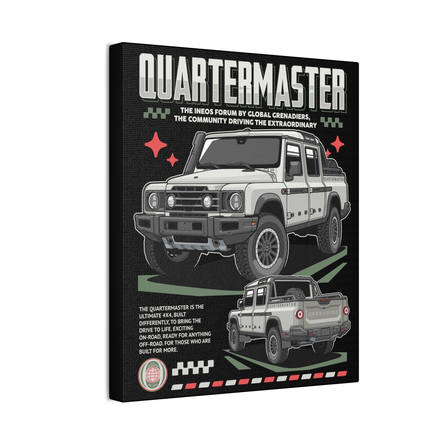 Canvas Print Quartermaster Pop Art