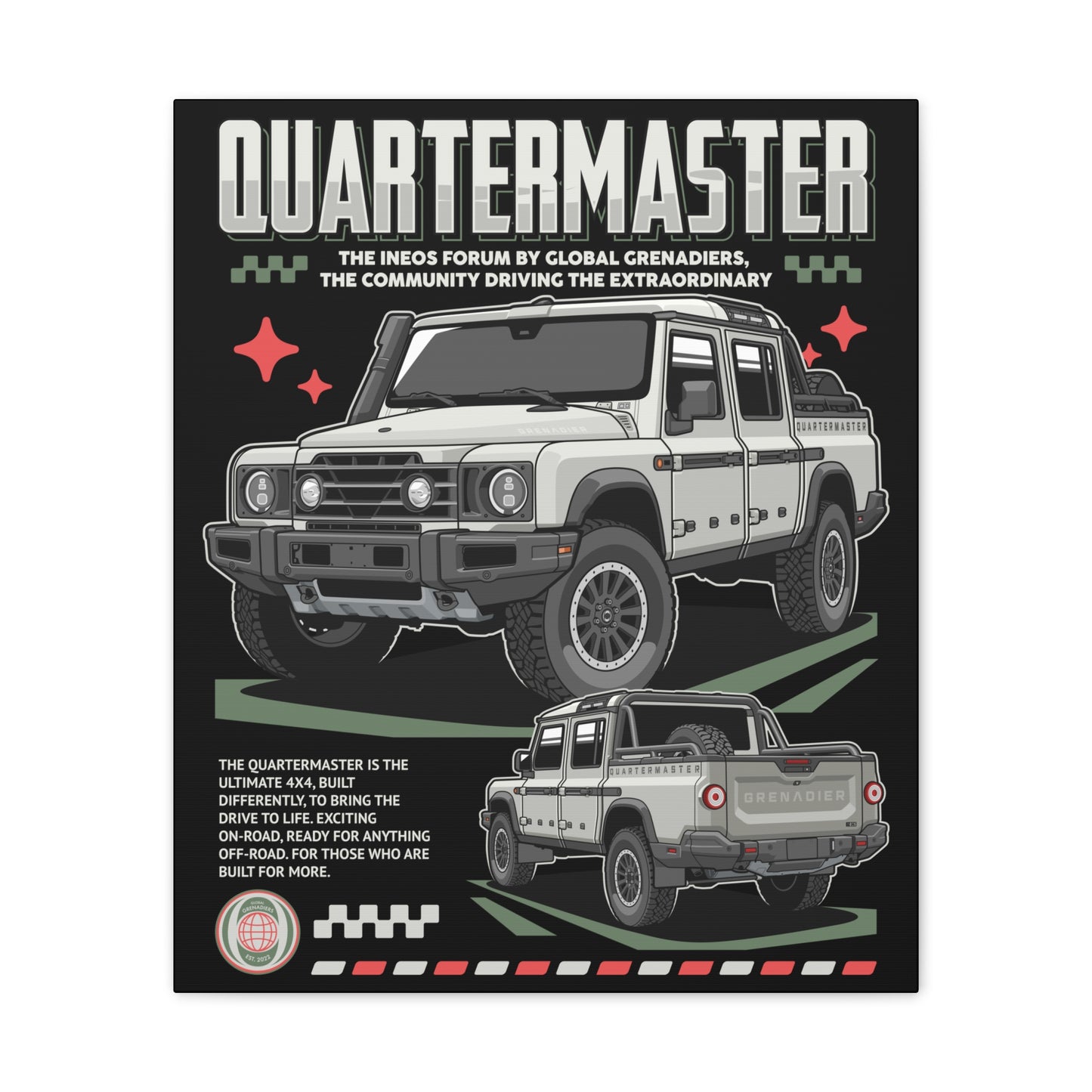 Canvas Print Quartermaster Pop Art