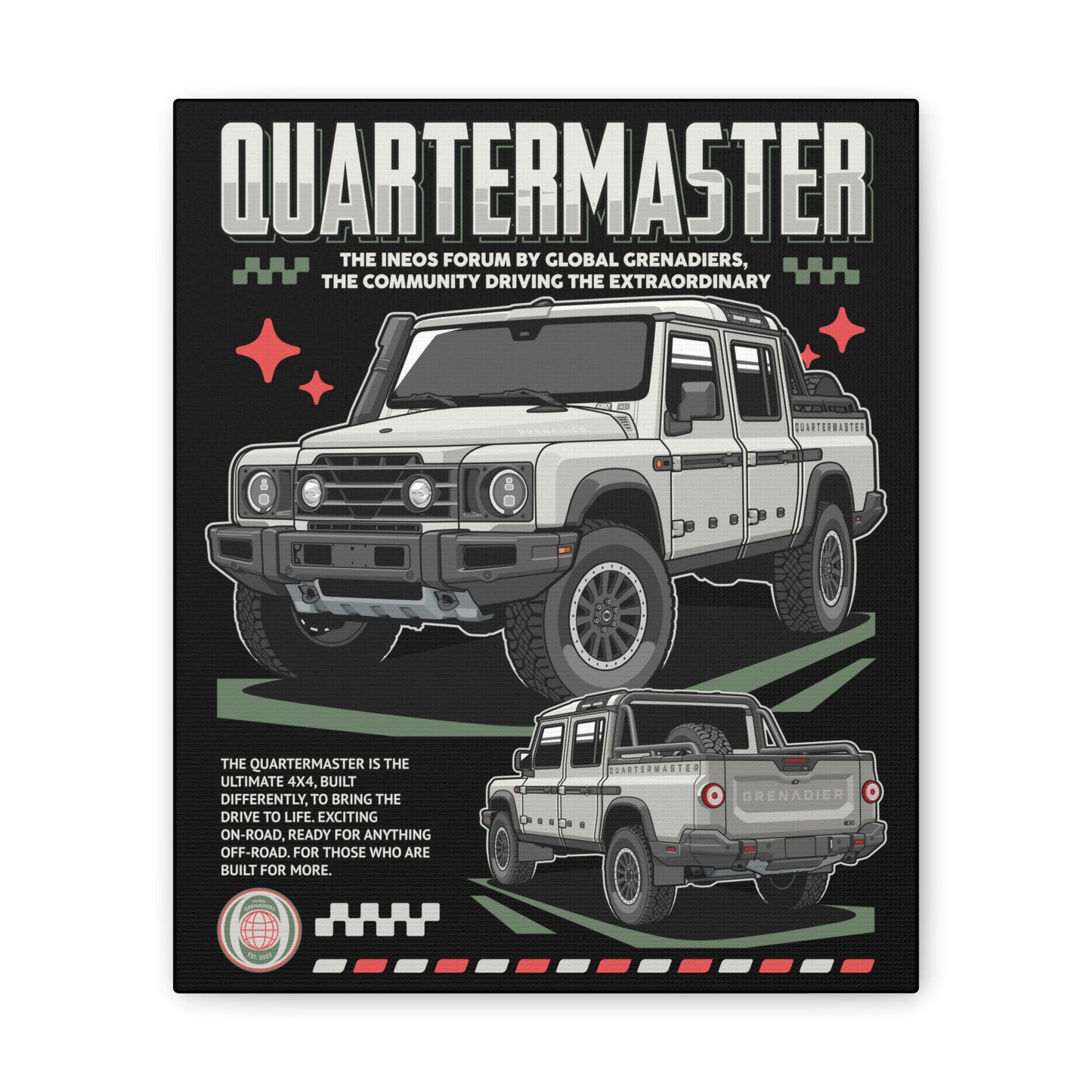 Canvas Print Quartermaster Pop Art