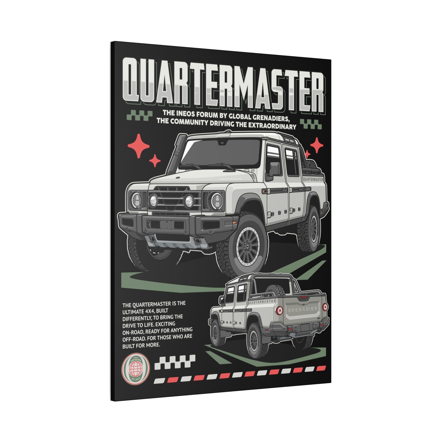 Canvas Print Quartermaster Pop Art