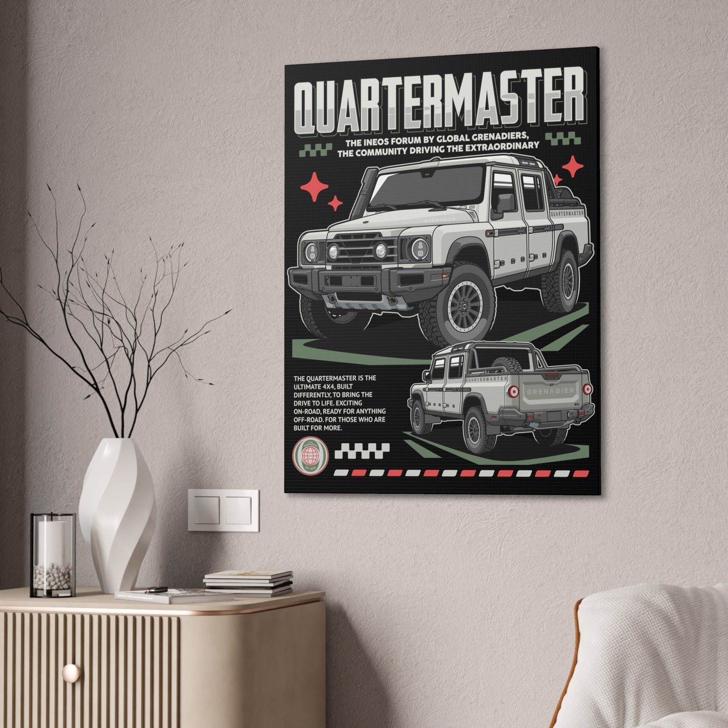 Canvas Print Quartermaster Pop Art