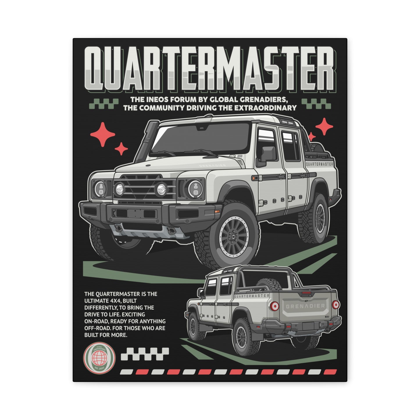 Canvas Print Quartermaster Pop Art