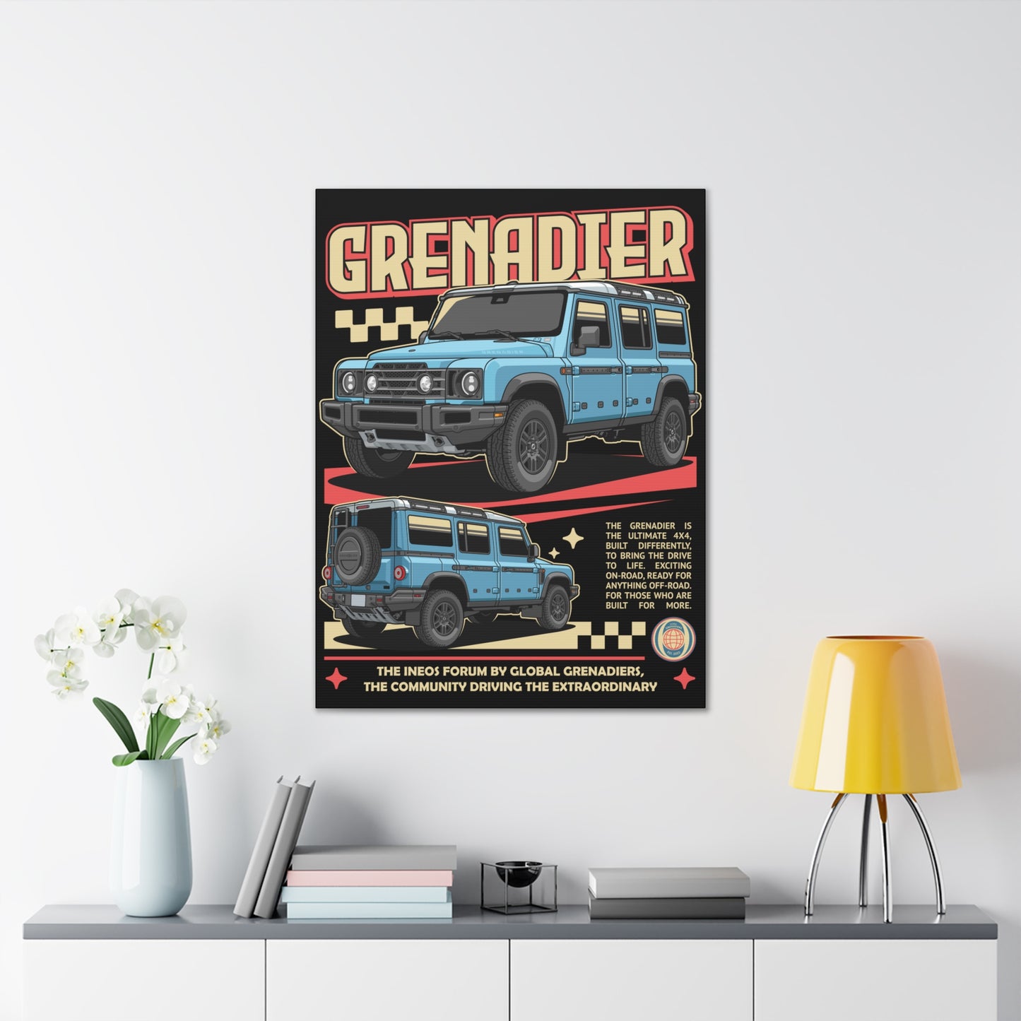 Canvas Print Grenadier Pop Art