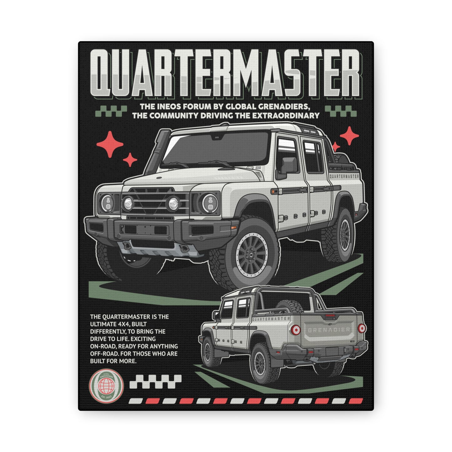 Canvas Print Quartermaster Pop Art