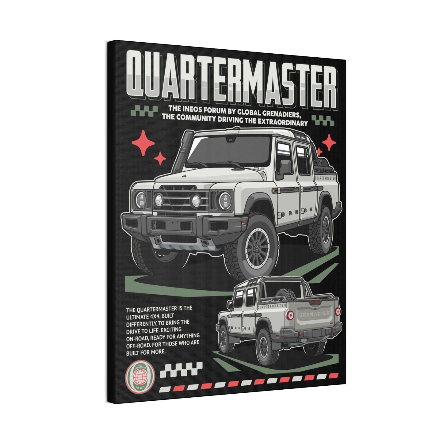 Canvas Print Quartermaster Pop Art