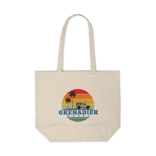 'Palm Springs' Canvas Shopping Tote