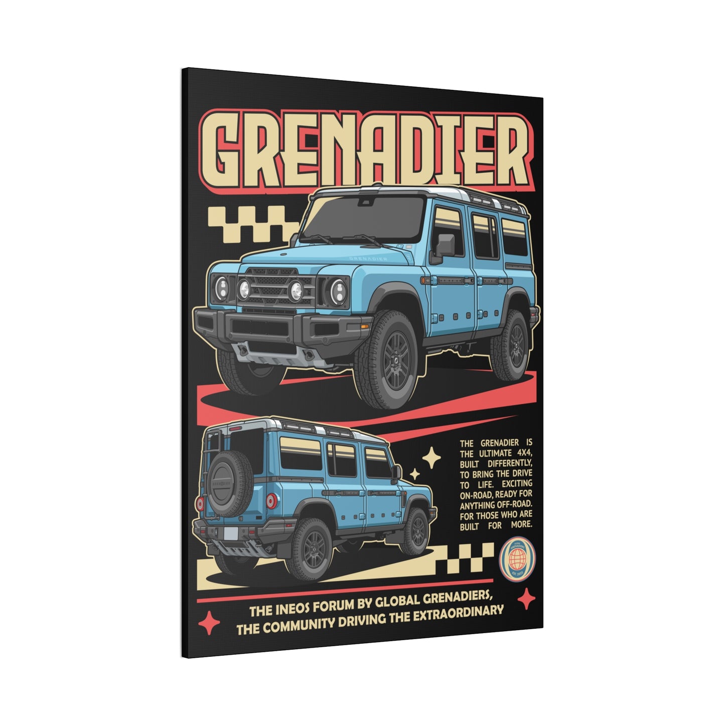 Canvas Print Grenadier Pop Art