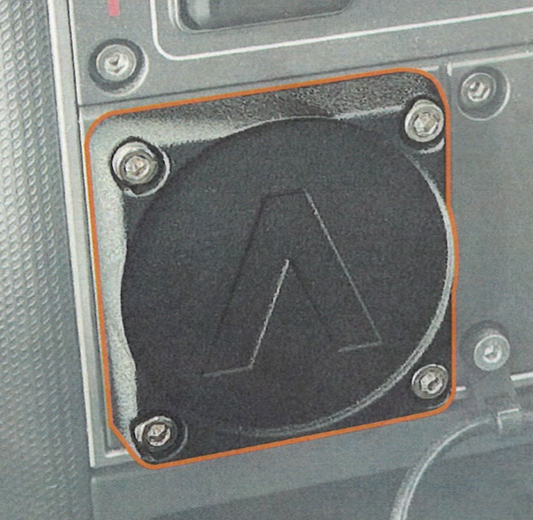 Medallion mount (start/Stop cover)